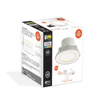 HPM Zyla Plus Flicker Free LED Tri-Colour Flush Downlight 90mm White