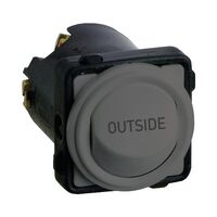 Excel Life - Engraved rocker switch mechanism 16A Engraved OUTSIDE urban grey