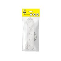 HPM Standard 4 Outlet Powerboard White