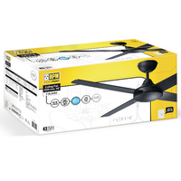 HPM Inspire Plywood 4 Blades Hangsure Ceiling Fan 1220mm 48 Black