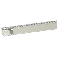 Transcab - Halogen free light grey duct with cover - 2 metre length halogen free PVC 60x60mm
