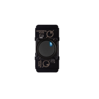 EXCEL LIFE PUSH-BUTTON MECHANISM MOMENTARY WITH LED INDICATOR 10A MATT BLACK