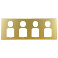 Metal Cover Plate 4 Gang Power Point