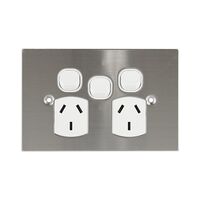 Double Power Point with Extra Switch