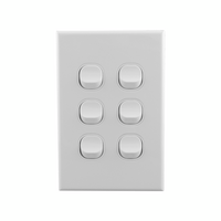 Light Switch 6 Gang – VERTICAL
