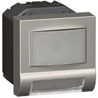 Arteor modular - Electronic device skirting light with IR sensor & alarm 1W 100-230V a.c. 2 module magnesium