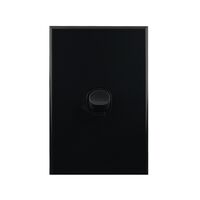 Light Switch 1 Gang – VERTICAL BLACK