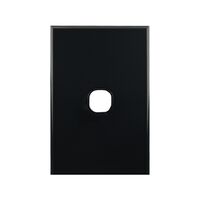 Grid Plate 1 Gang – BLACK