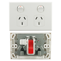 Quick Fit Double Power Point 10A 250V AC
