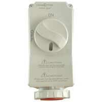 IP67 Combination Switched Socket Outlet Interlock 5 Pin 400V 16A