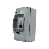 Weatherproof Enclosure 4 Pole IP66 Neon Indicator