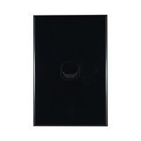 Light Switch 1 Gang – VERTICAL BLACK