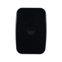 Light Switch 1 Gang – VERTICAL BLACK