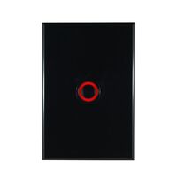 Electronic Time Delay Switch with Red LED Indicator BLACK