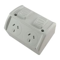 Weatherproof GPO DOUBLE 15A – Integrated Connection