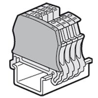 Viking3 - end cap for screw terminal blocks 1 entry/1 outlet 5, 6, 8 and 10mm pitch