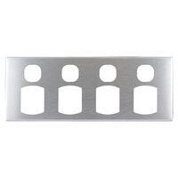 Metal Cover Plate 4 Gang Power Point