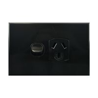 Single Power Point – BLACK