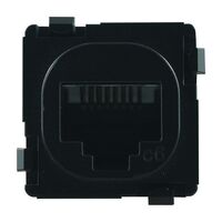 RJ45 CAT6 Jack MATTE BLACK