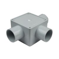 32mm Square Junction Box Three Way