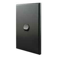 Light Switch 1 Gang – MATTE BLACK VERTICAL