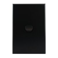 Light Switch 1 Gang – MATTE BLACK VERTICAL