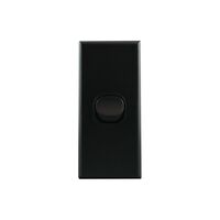 Architrave Switch 1 Gang MATTE BLACK