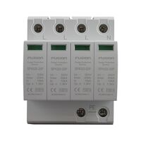 Surge Arrestor Type 2 + 3, 4 Pole 320V 20kA L-L-L-N-PE