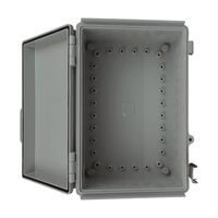 IP65 Weatherproof Enclosure 300 x 200 x 130mm Grey Hinged Cover
