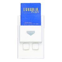 Excel - Hospitality VingCard Keytag switch 3 x 20A 240V a.c. in base pocket with neon white