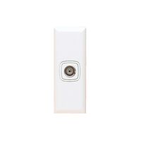 Excel - TV outlet coaxial 1 gang 75 Ohm architrave white