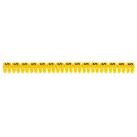 CAB3 - Markers for terminal blocks and wiring 0.15 to 0.5mm² black letters on yellow background 0.15-0.5mm² letter S pack of 300