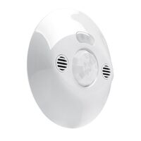 Sensor for work areas - ceiling mounted dual vacancy/occupancy all load 3 wire with override IP20 240V a.c. 8m?