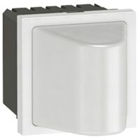 Arteor modular - Electronic device illuminated sign Overdoor lighting unit with white diffuser 2 module white