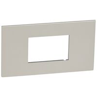 ARTEOR 3 Module Standard Shaver Coverplate Pearl Aluminium