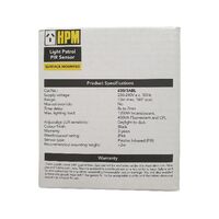 HPM PIR 180° Wall Mount Auto Motion Sensor Black