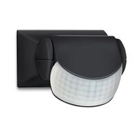 HPM PIR 180° Surface Mount Movement Sensor Black