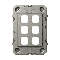 Arteor 770 series - Grid 6 gang magnesium