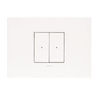 ARTEOR with NETATMO - Smart Switch Horizontal - 2 Gang - 3 Wire - White