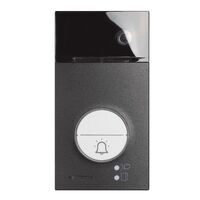 Bticino Linea 3000 2-Wire Video Entrance Panel with Badge Readers Black