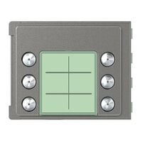 Bticino Sfera Robur Double Column 6 Pushbutton Front Cover Plate Allstreet