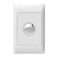 Excel Life - Common plate - Vertical rocker switch - Double Pole Single Throw 1 gang 40A 240V a.c. white