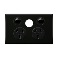 Excel Life 10A Horizontal Double Powerpoint with Extra Function Hole Black