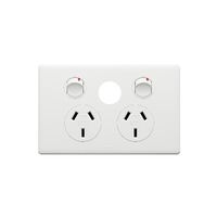 Excel Life 10A Horizontal Double Powerpoint with Extra Function Hole Matt White