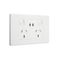 HPM VIVO Double Power Point with Type C+C 15W USB Charger Mechanism White