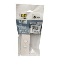 HPM VIVO 10A 2 Gang Architrave Switch White