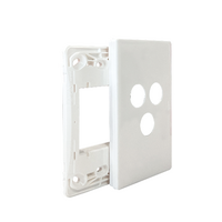 Excel Life Smart Grid & Plate for 1 Smart Switch / Dimmer and 1 Wireless Master Switch / Blind Switch Gloss White