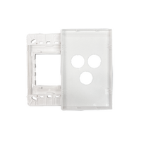 Excel Life Smart Grid & Plate for 1 Smart Switch / Dimmer and 1 Wireless Master Switch / Blind Switch Gloss White