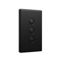 Excel Life Smart Switch 3 Gang Matt Black