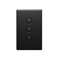 Excel Life Smart Switch 3 Gang Matt Black